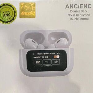 White ANC/ENC Wireless Earbuds